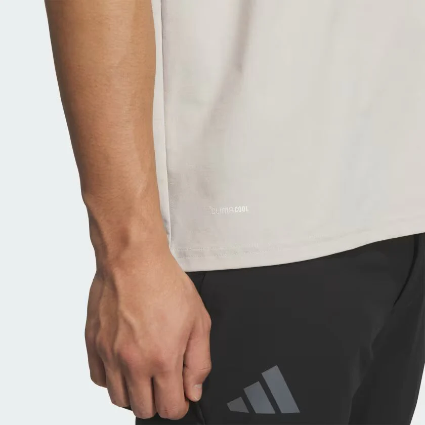 Adidas Terrex Men's Xploric Climacool Graphic T-Shirt Beige KE3703 - Image 4