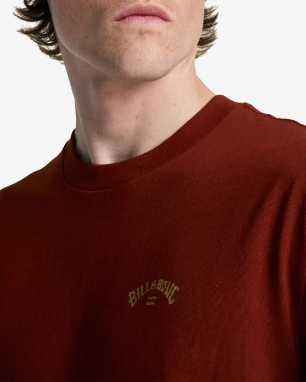 Billabong Men's Arch Wave T-Shirt Fired Red C1SS65BIP2-RZA0 - Image 3