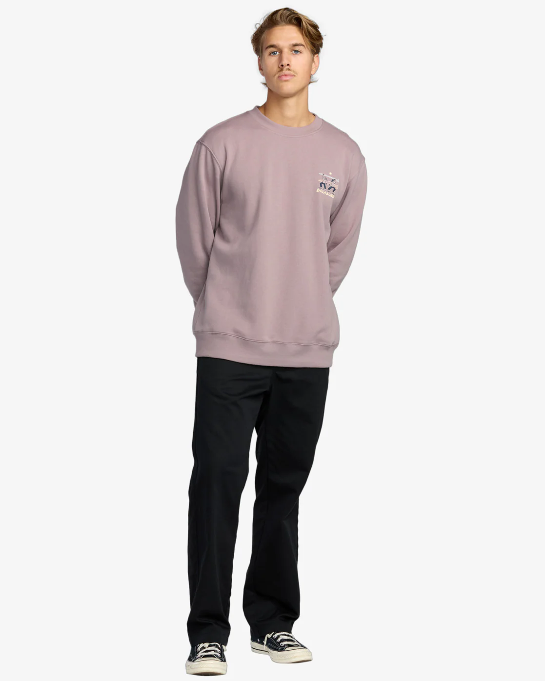 Billabong Men's Split The Peak Sweatshirt Purple Ash 24A463504-PPA - Image 3