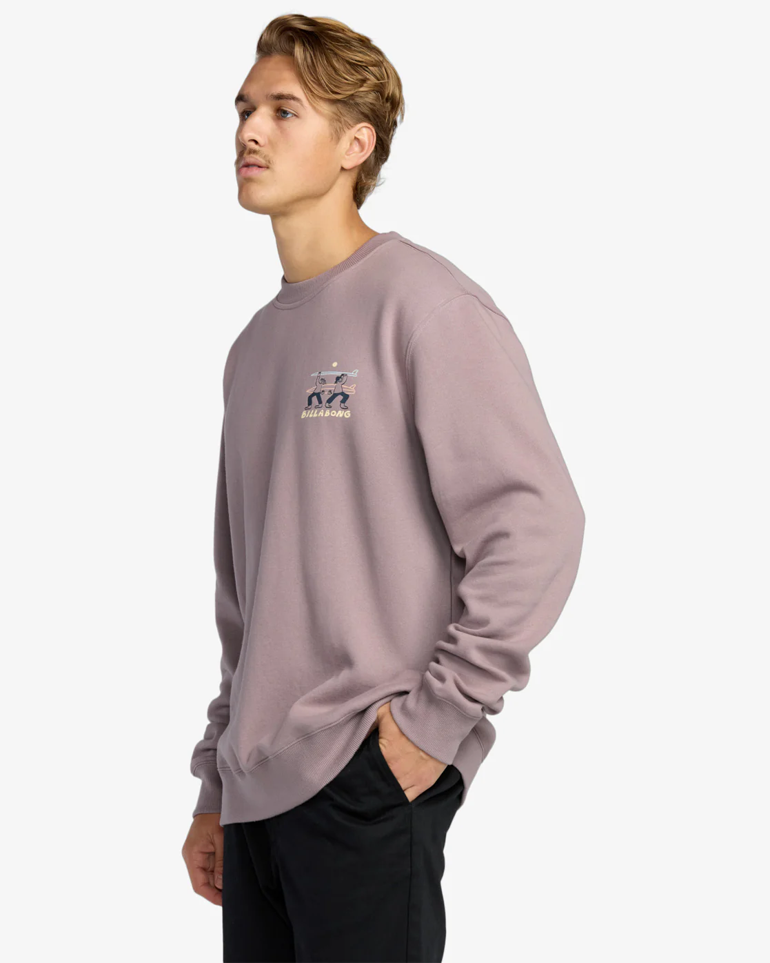 Billabong Men's Split The Peak Sweatshirt Purple Ash 24A463504-PPA - Image 4