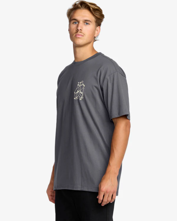 Billabong Men's Up The Beach Regular T-Shirt Char 24A353523-CRC - Image 5