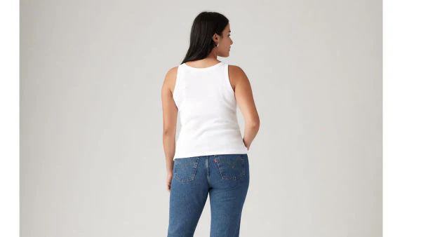 Levi's Women's Racer Tank White A33810000 - Image 3