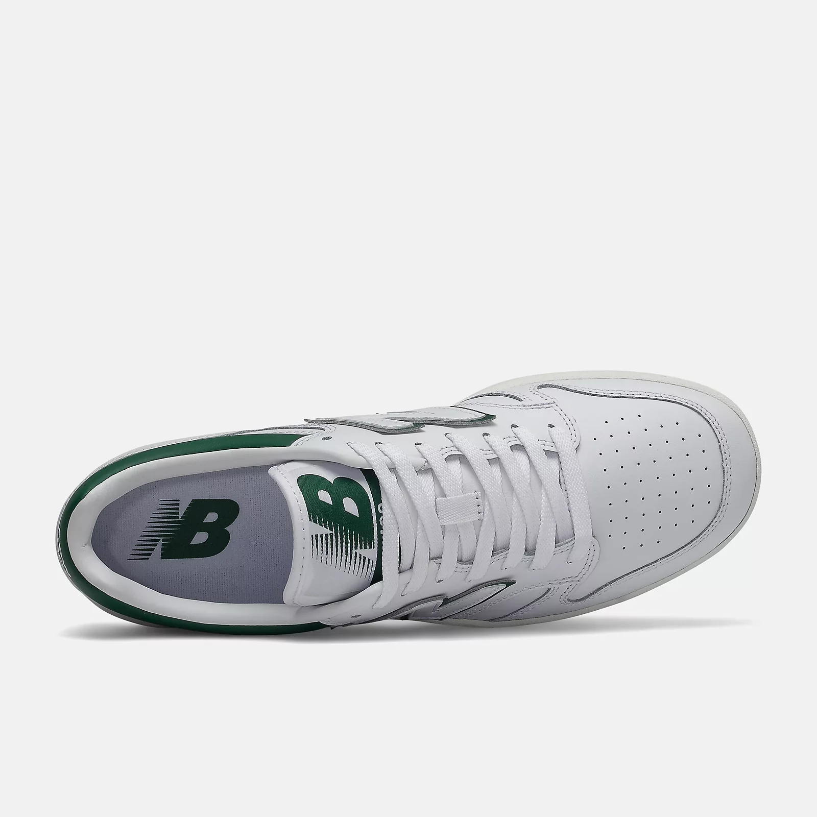 New Balance Unisex 480 Shoes White/Timberwolf BB480LGT - Image 3