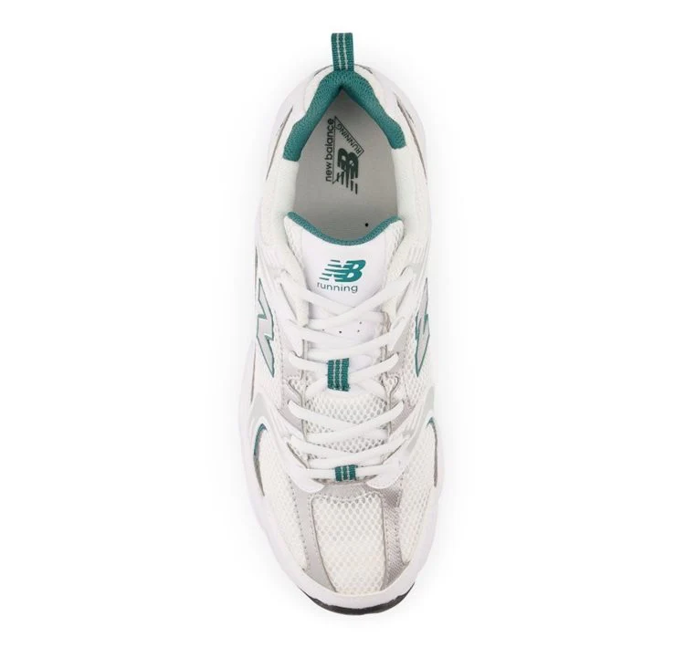 New Balance Unisex Shoes White/Green MR530AB - Image 3