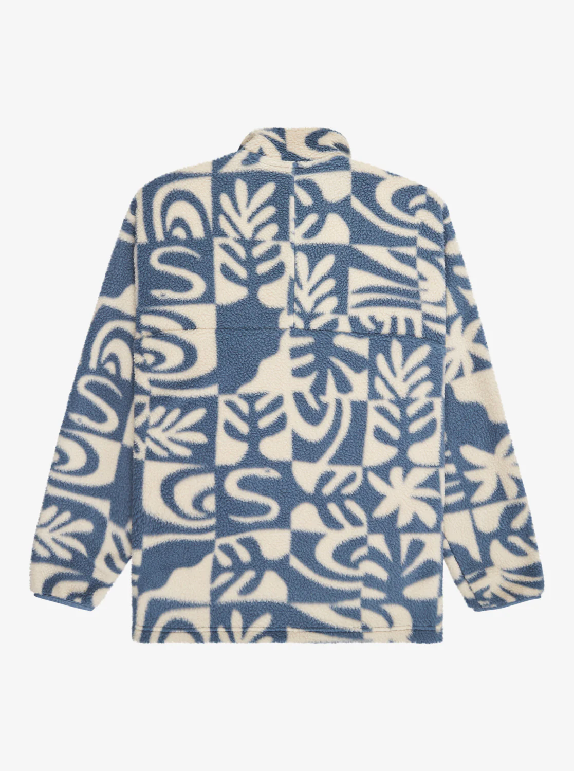 Quiksilver Men's Clean Coast Full Zip Fleece China Blue Desert Checker EQYPF03066-BND6 - Image 4