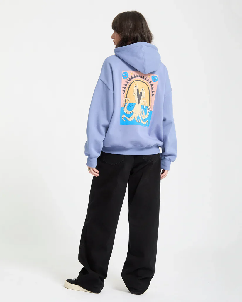 Volcom Women's Moove On Hoodie Carolina Blue B4132508-CNA - Image 4